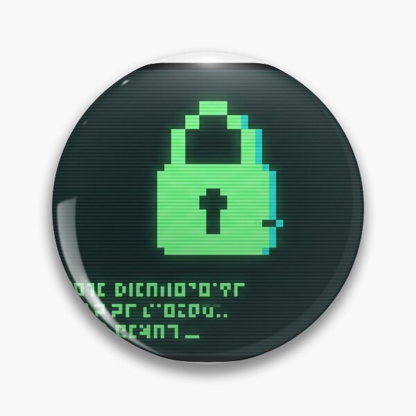 Item preview, Terminal Padlock Glitch Cybersecurity Design designed and sold by Ninjacatoff.