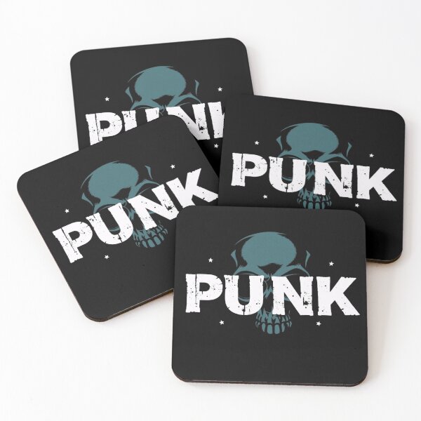 Item preview, Distressed Punk Rock Skull Typography designed and sold by ERODED SELF.