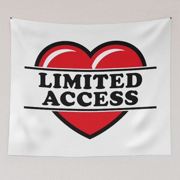 Item preview, Limited Access (Heart / Sweetheart / Love / Black 2C) designed and sold by Roderix.