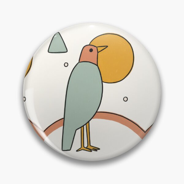 Item preview, The Mid-Century Sentinel Bauhaus Bird Illustration designed and sold by Filora Atelier | Bird Art.