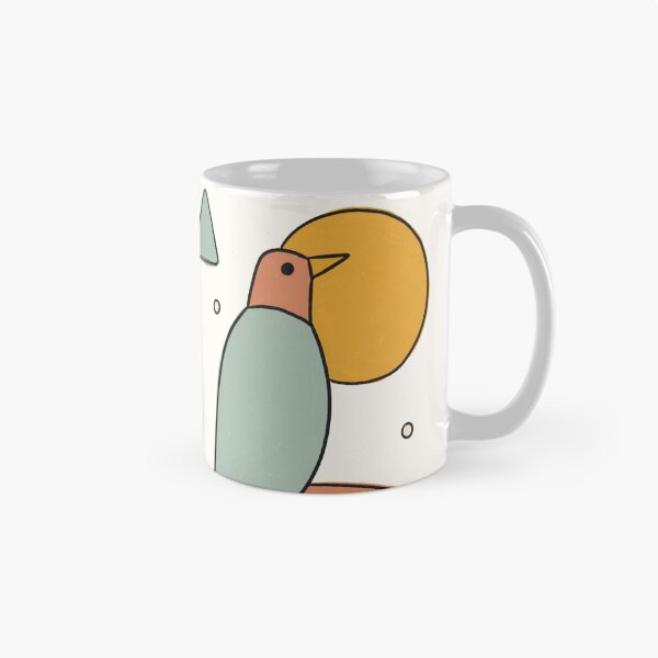 Item preview, The Mid-Century Sentinel Bauhaus Bird Illustration designed and sold by Filora Atelier | Bird Art.
