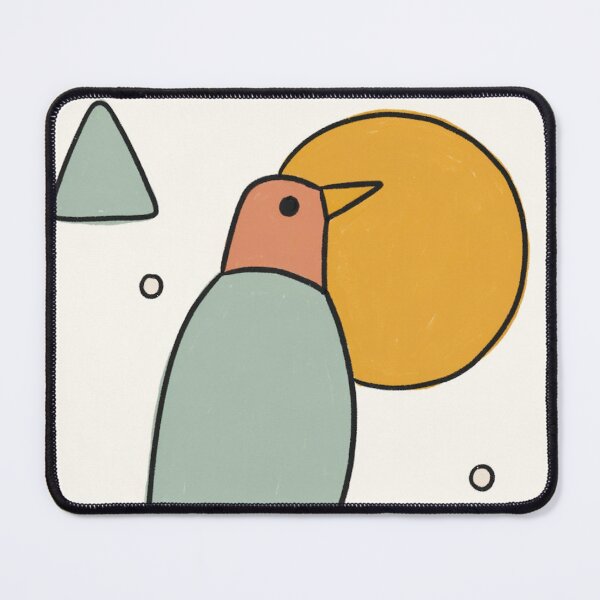 Item preview, The Mid-Century Sentinel Bauhaus Bird Illustration designed and sold by Filora Atelier | Bird Art.