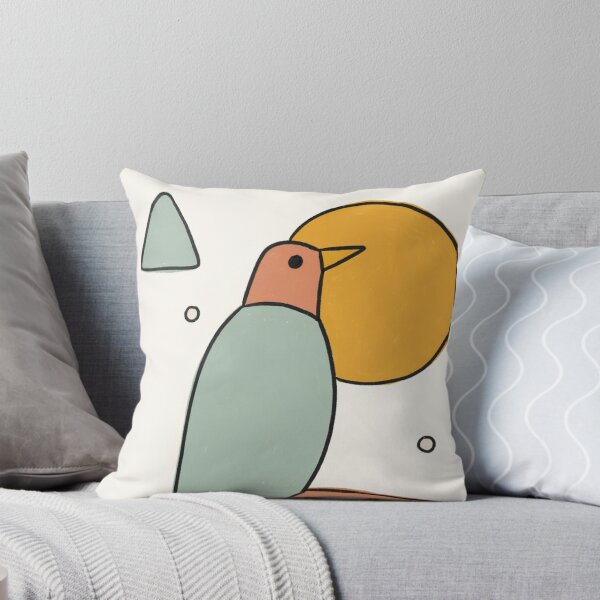 Item preview, The Mid-Century Sentinel Bauhaus Bird Illustration designed and sold by Filora Atelier | Bird Art.