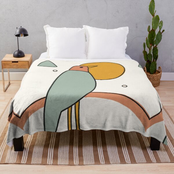 Item preview, The Mid-Century Sentinel Bauhaus Bird Illustration designed and sold by Filora Atelier | Bird Art.