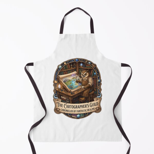 Item preview, The Cartographer's Guild | Owl Mapmaker | Fantasy Cartography | Magical World Map | Enchanted Library | RPG Adventure Gift designed and sold by MrDev.