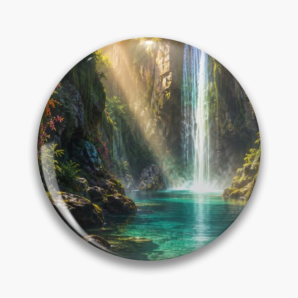 Item preview, Hidden Tropical Waterfall Paradise designed and sold by CodePaws Creations.
