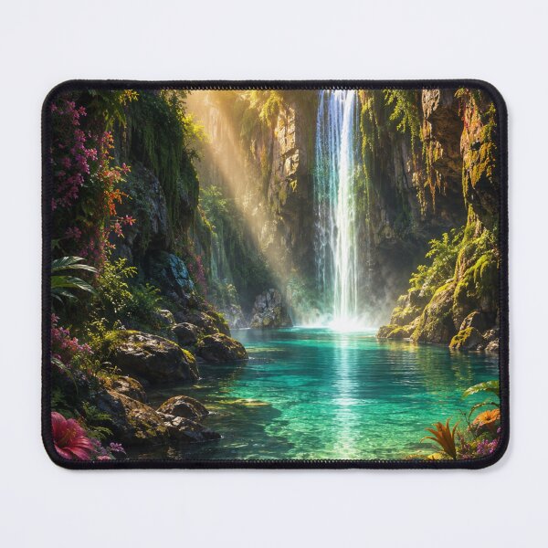 Item preview, Hidden Tropical Waterfall Paradise designed and sold by CodePaws Creations.