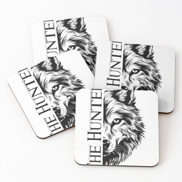 Item preview, The Hunter – Half Face Wolf Portrait designed and sold by AaAa88.
