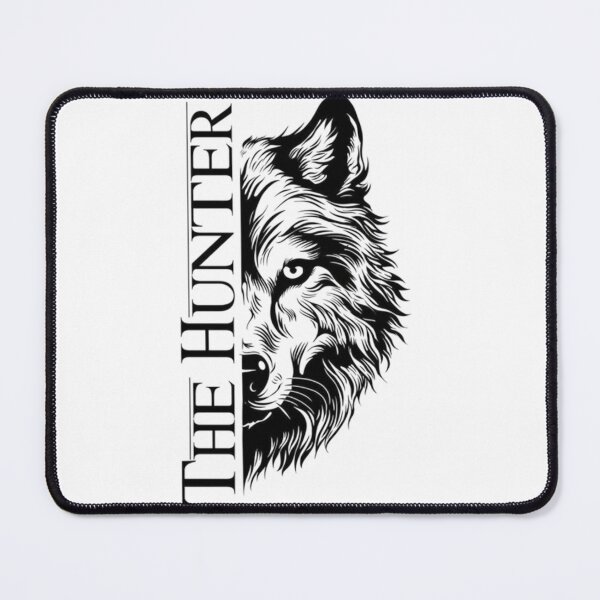 Item preview, The Hunter – Half Face Wolf Portrait designed and sold by AaAa88.
