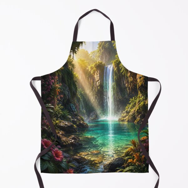 Item preview, Hidden Tropical Waterfall Paradise designed and sold by CodePaws Creations.