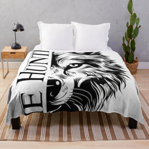 Item preview, The Hunter – Half Face Wolf Portrait designed and sold by AaAa88.