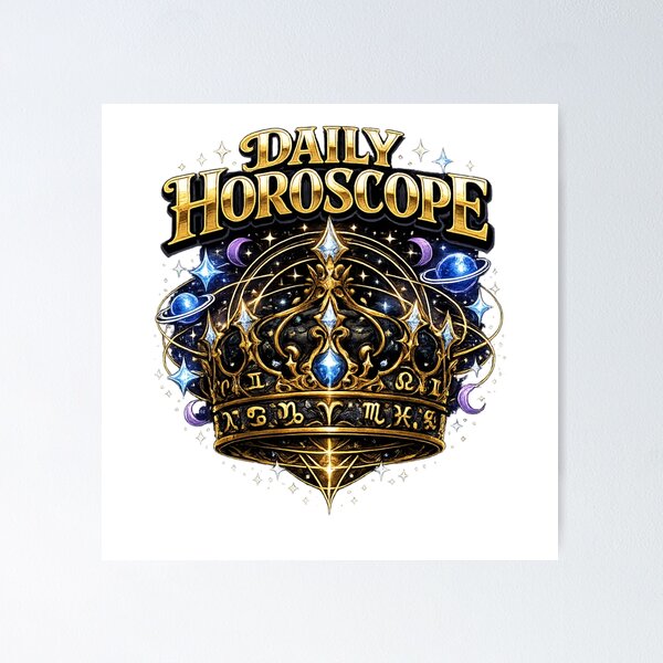 Item preview, Celestial Crown Zodiac Daily Horoscope Astrology Design designed and sold by irfanshikh.