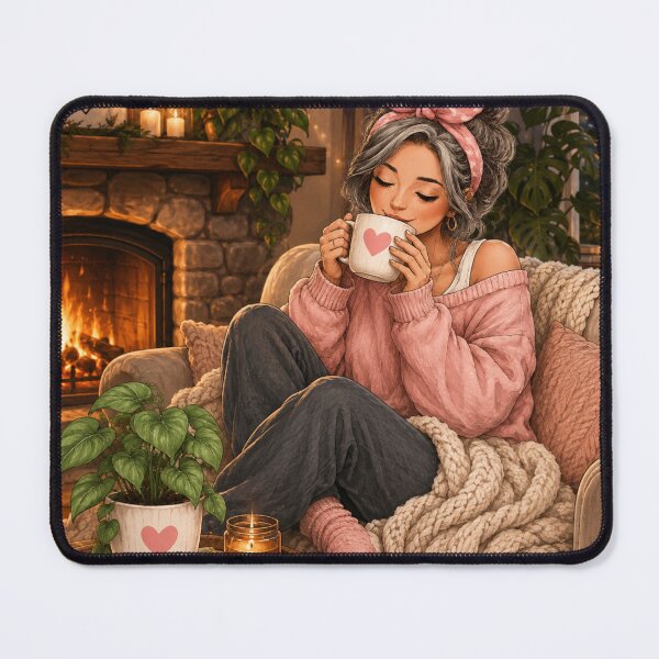 Item preview, Plant Mom Near Cozy Fire designed and sold by CottageGardenCo.