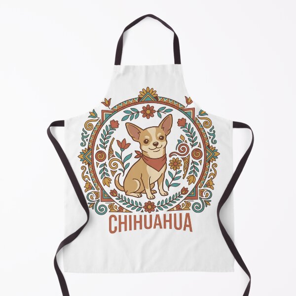 Item preview, Floral Chihuahua | Cute Chihuahua Lover Gift | Boho Dog Illustration designed and sold by CH-4TEE.