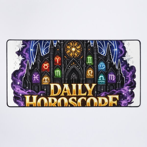 Item preview, Gothic Zodiac Castle Daily Horoscope Astrology Fantasy Design designed and sold by irfanshikh.