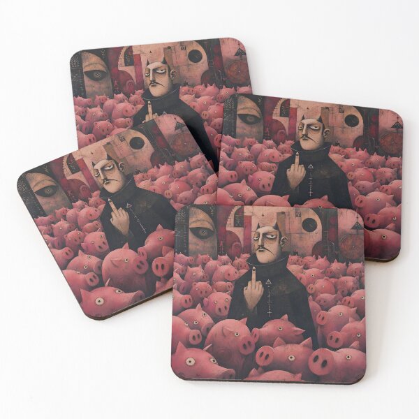 Item preview, the evil guy and his pigs designed and sold by Henri Banks.