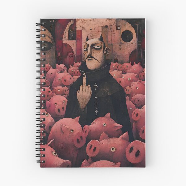 Item preview, the evil guy and his pigs designed and sold by Henri Banks.