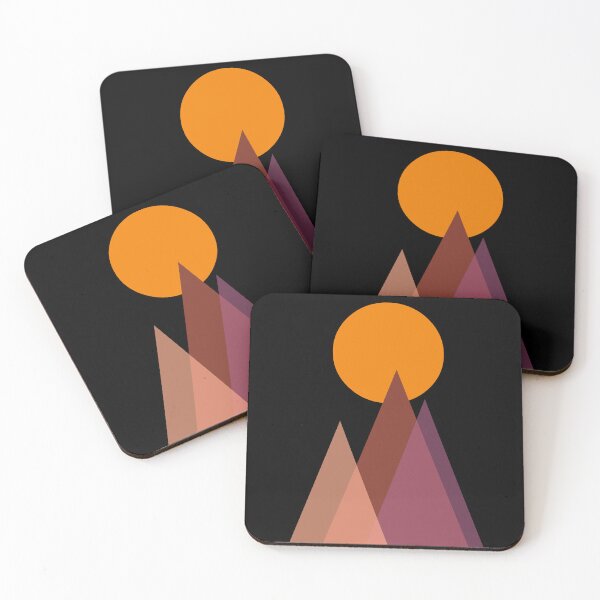 Item preview, Geometric Mountain Sunset designed and sold by NNAANN.