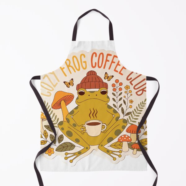 Item preview, Cozy Frog Coffee Club sticker designed and sold by inkfusionhub99.