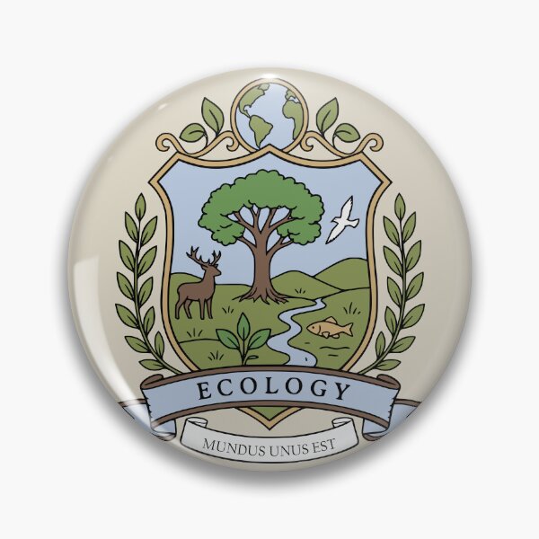 Item preview, Ecology Crest - Science Coat of Arms designed and sold by MicroMarket.