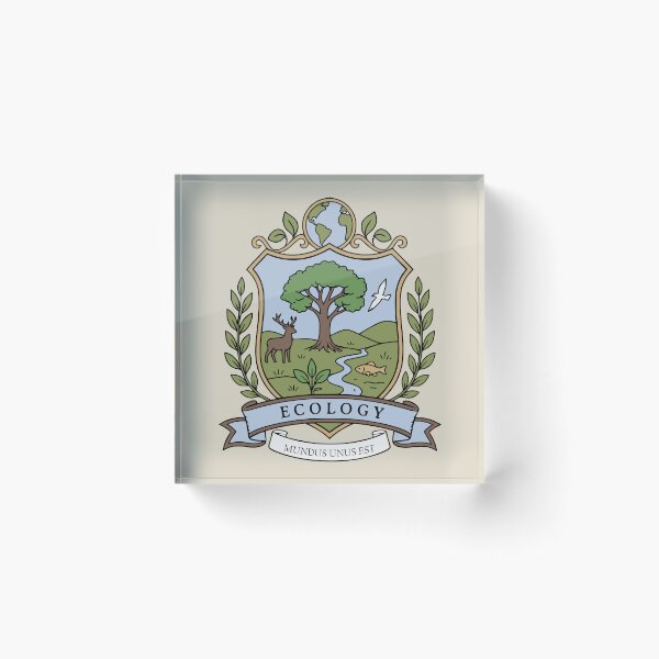 Item preview, Ecology Crest - Science Coat of Arms designed and sold by MicroMarket.