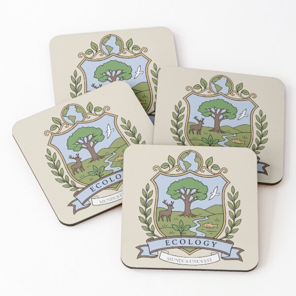 Item preview, Ecology Crest - Science Coat of Arms designed and sold by MicroMarket.