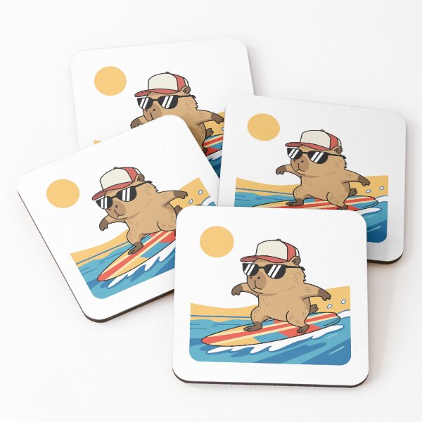 Item preview, Cool Surfing Capybara Graphic designed and sold by RiderSpoon.