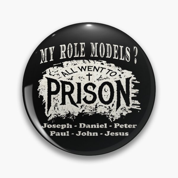 Item preview, My Role Models? All Went to Prison | Funny Christian Typography - Joseph Daniel Peter Paul John Jesus | Faith Humor White  designed and sold by ZechJohnRB.