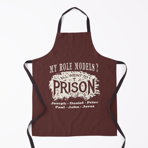 Item preview, My Role Models? All Went to Prison | Funny Christian Typography - Joseph Daniel Peter Paul John Jesus | Faith Humor White designed and sold by ZechJohnRB.