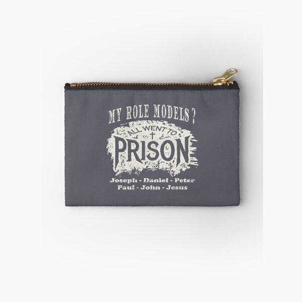 Item preview, My Role Models? All Went to Prison | Funny Christian Typography - Joseph Daniel Peter Paul John Jesus | Faith Humor White  designed and sold by ZechJohnRB.