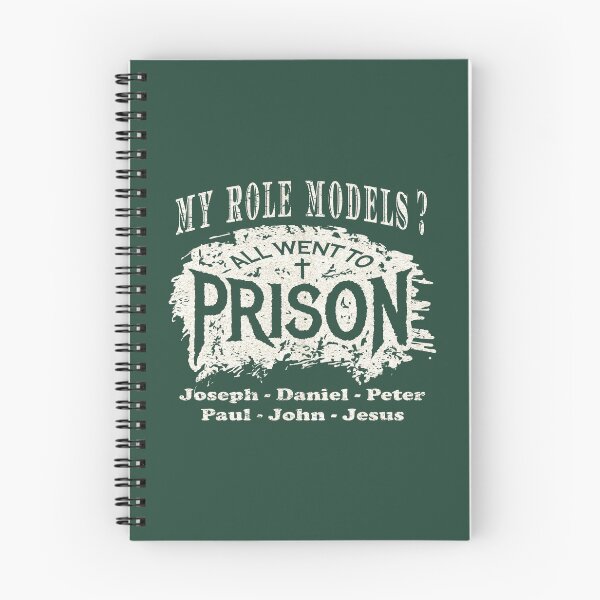Item preview, My Role Models? All Went to Prison | Funny Christian Typography - Joseph Daniel Peter Paul John Jesus | Faith Humor White  designed and sold by ZechJohnRB.