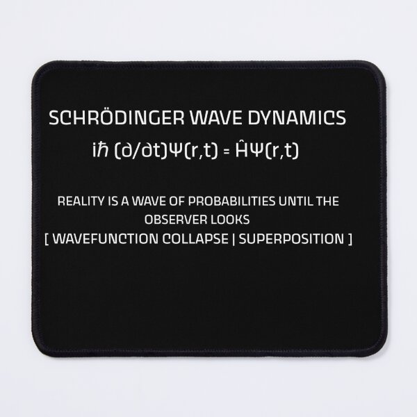 Item preview, Schrödinger Wave Dynamics [iℏ ∂/∂t Ψ = ĤΨ] - Minimalist Quantum Physics T-Shirt designed and sold by AnanasTea.