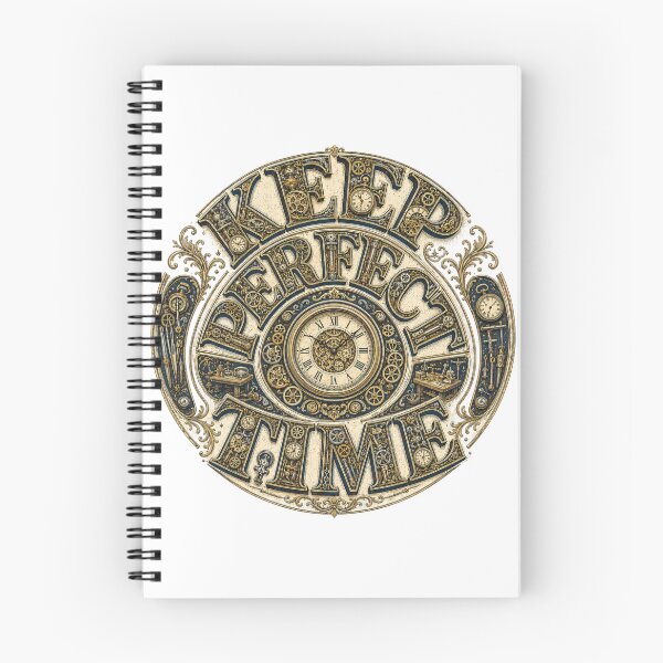 Item preview, Keep Perfect Time – Vintage Horology Clockwork Typography designed and sold by Golden Era Studio.