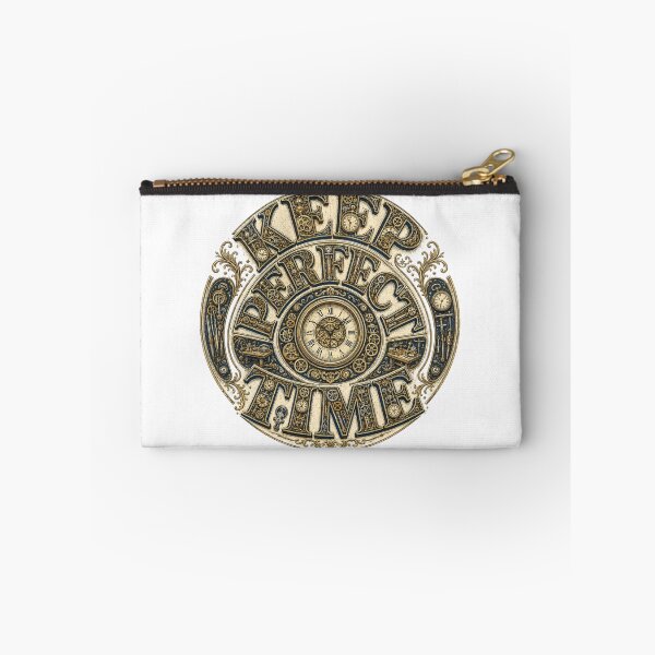 Item preview, Keep Perfect Time – Vintage Horology Clockwork Typography designed and sold by Golden Era Studio.