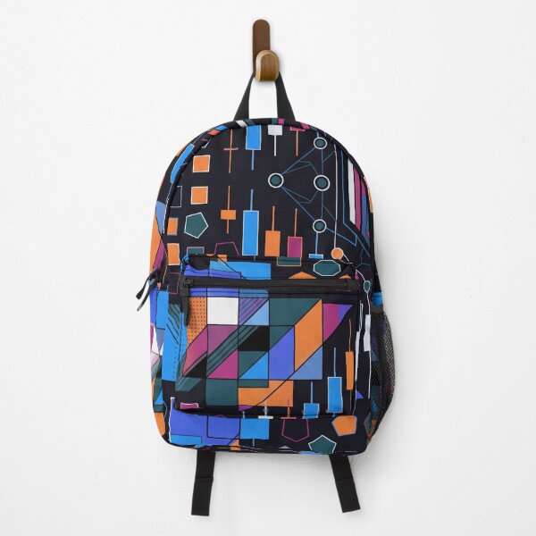 Item preview, Futuristic Geometric Monogram Digital Tech Data Art designed and sold by Pride Emblem Prints.