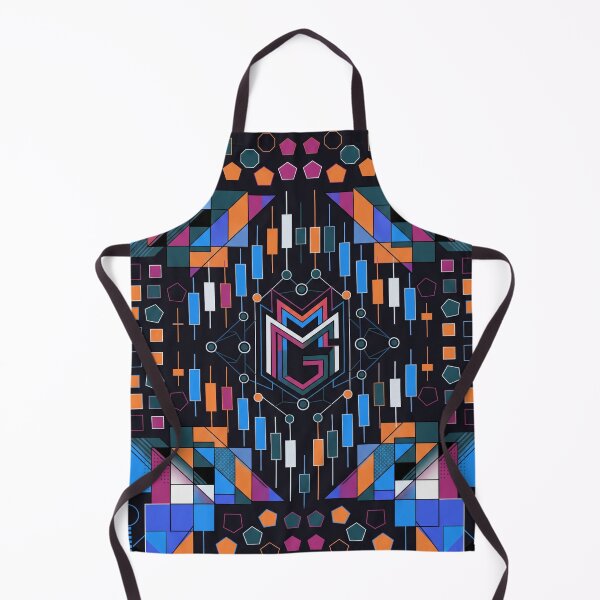 Item preview, Futuristic Geometric Monogram Digital Tech Data Art designed and sold by Pride Emblem Prints.