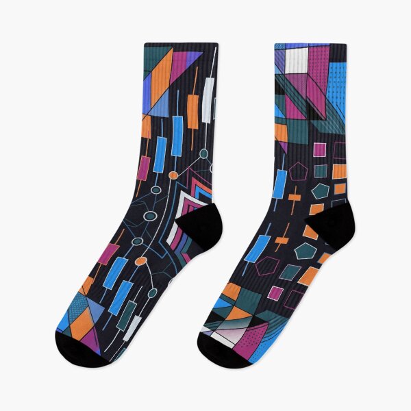 Item preview, Futuristic Geometric Monogram Digital Tech Data Art designed and sold by Pride Emblem Prints.