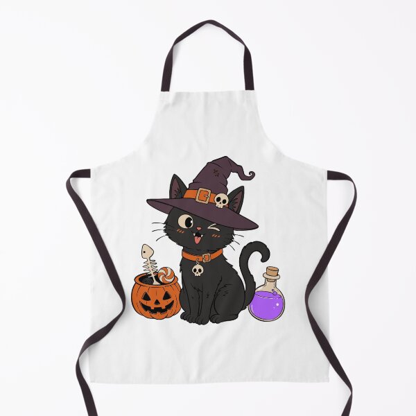 Item preview, Cute Witch Cat With Halloween Magic designed and sold by KAWAII STUDIO NB.