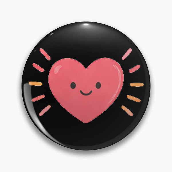 Item preview, Cute Kawaii Glowing Heart Sunburst Smiling Pink Love Aesthetic designed and sold by Rehnair.