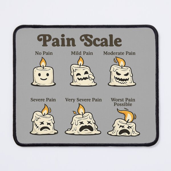 Item preview, Haunted Candle Pain Scale for Healthcare Workers designed and sold by POD DYNASTY | Original Print On Demand T-Shirt Graphics.