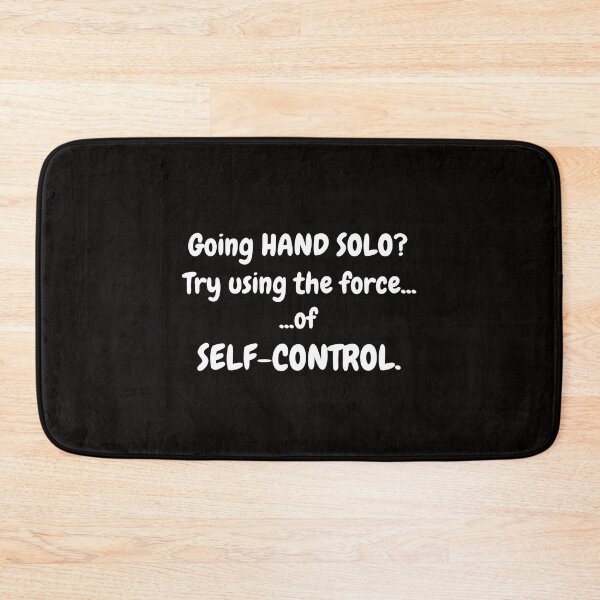 Item preview, Going Hand Solo? Funny | Self-Control Joke | Humorous Wordplay Typography Design designed and sold by kjson1.
