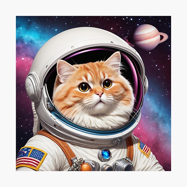 Item preview, Chonky Astronaut Cat Space designed and sold by CrippiCrippi.