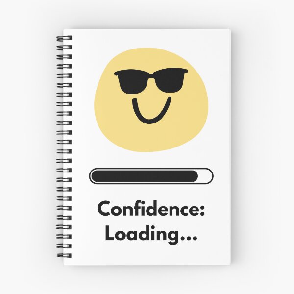 Item preview, Confidence: Loading... | Funny Minimalist T-Shirt & Sticker Design designed and sold by DonGeneral.