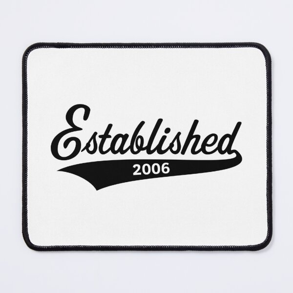 Item preview, Established 2006 (EST 2006 / Year Of Birth / Birthday / Black) designed and sold by MrFaulbaum.