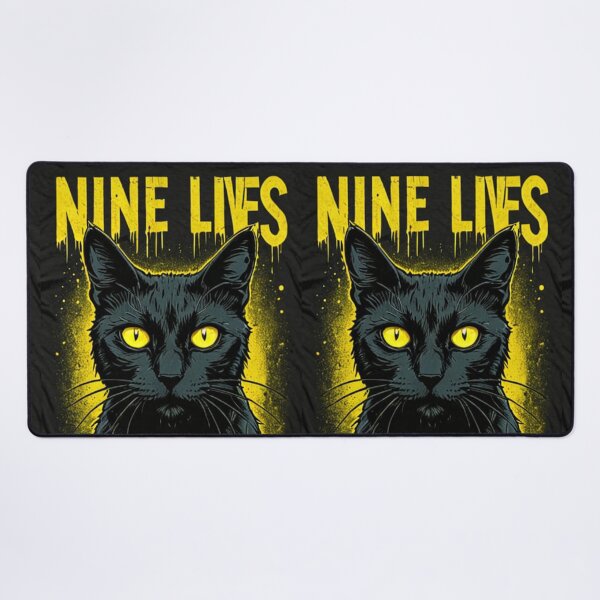 Item preview, Art - Stylized Nocturnal Feline, Dark and Captivating Graphic Illustration designed and sold by World-Pets.
