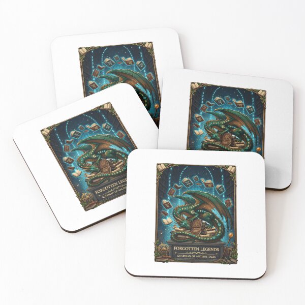 Item preview, Forgotten Legends | Dragon Guardian of Ancient Tales | Enchanted Library | Fantasy Dragon | Magical Books | Dark Academia | Book Lover Gift designed and sold by MrDev.