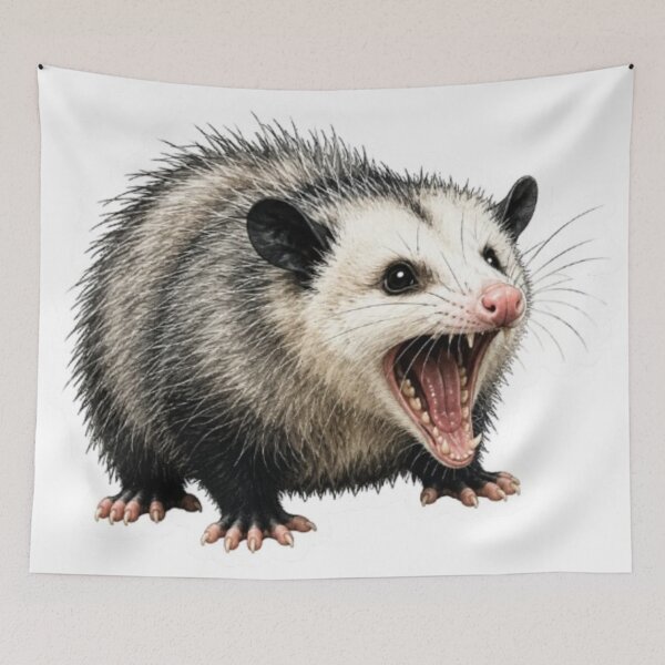 Item preview, Screaming Opossum designed and sold by Snurly.