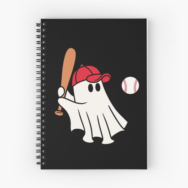 Item preview, Baseball Player Ghost Graphic - Cute Ghost Holding Bat Vector Art designed and sold by GrimNest.