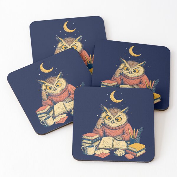 Item preview, Night Shift Owl - Overthinking Department Study designed and sold by SVox.