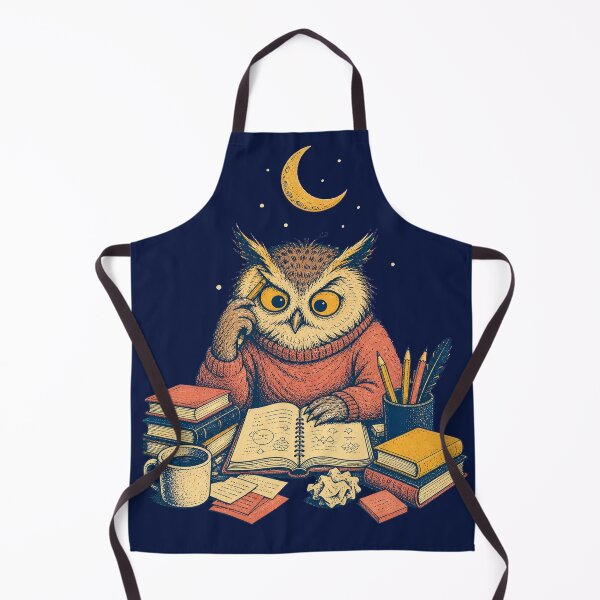 Item preview, Night Shift Owl - Overthinking Department Study designed and sold by SVox.